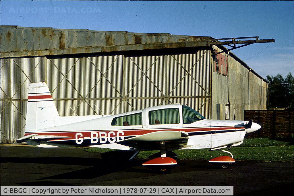 G-BBGG, 1973 Grumman American AA-5 Traveler C/N AA5-0429, AA-5 Traveller resident at Carlisle in the Summer of 1978.