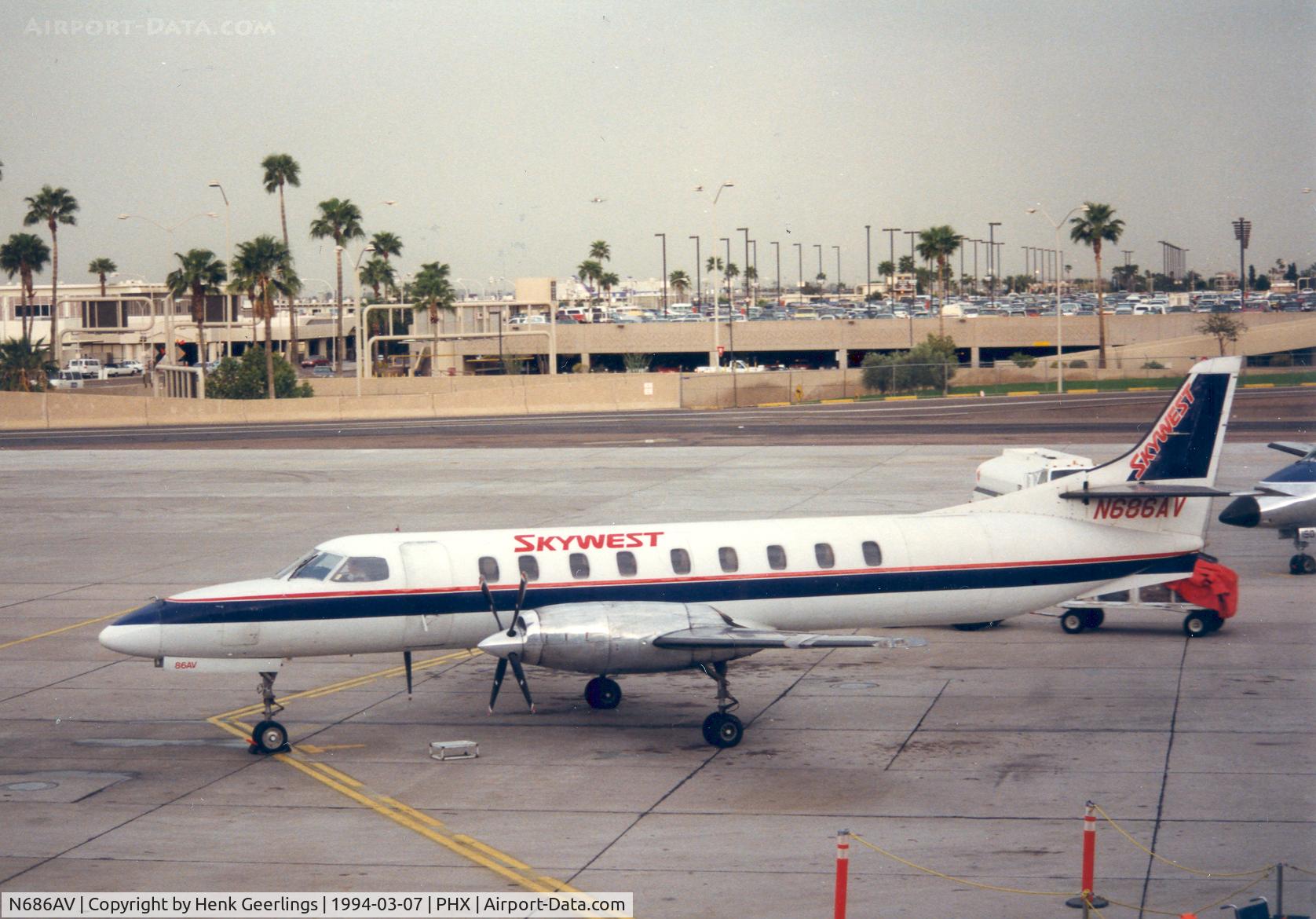N686AV, Fairchild SA-227AC Metro III C/N AC686, Sky West