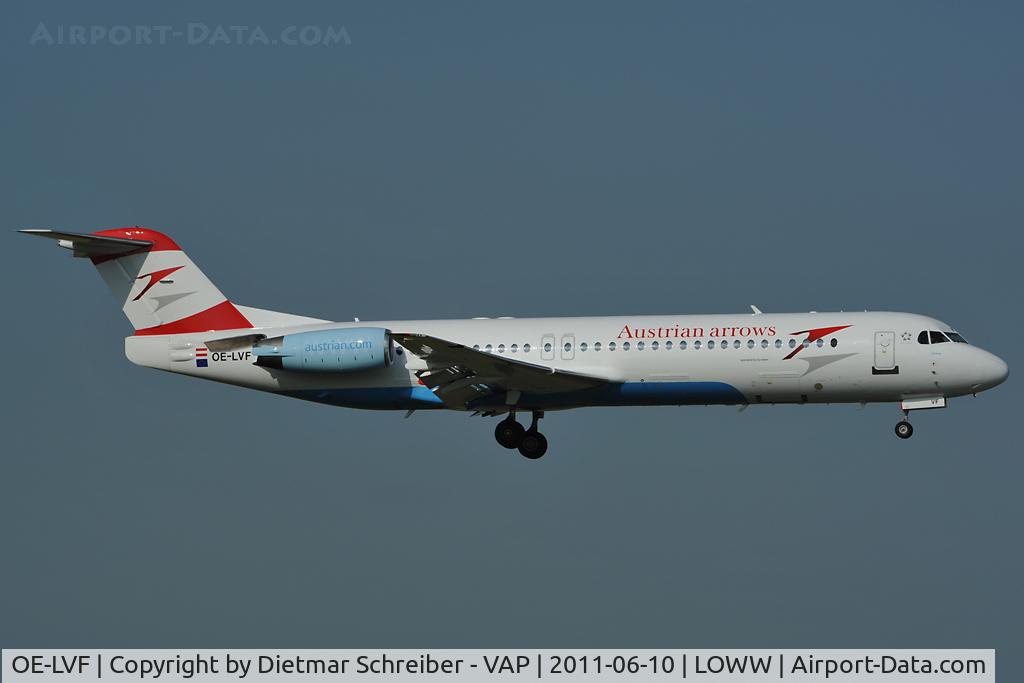 OE-LVF, 1993 Fokker 100 (F-28-0100) C/N 11483, Austrian Arrows Fokker 100