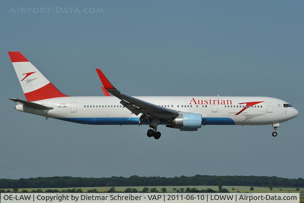 OE-LAW, 1992 Boeing 767-3Z9/ER C/N 26417, Austrian Airlines Boeing 767-300