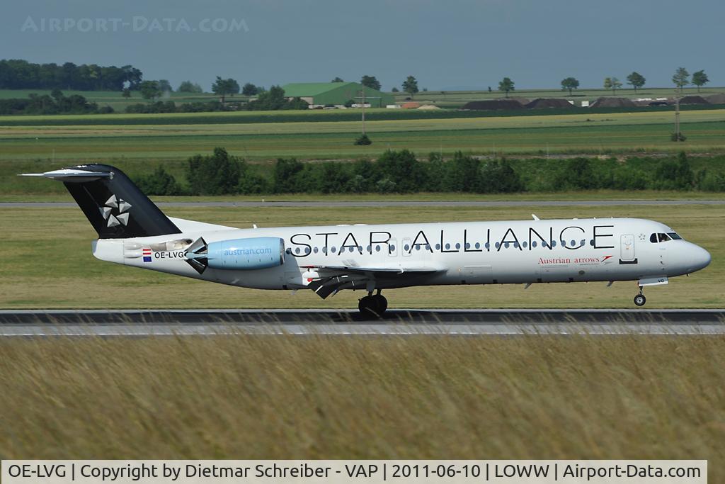 OE-LVG, 1994 Fokker 100 (F-28-0100) C/N 11520, Austrian Arrows Fokker 100