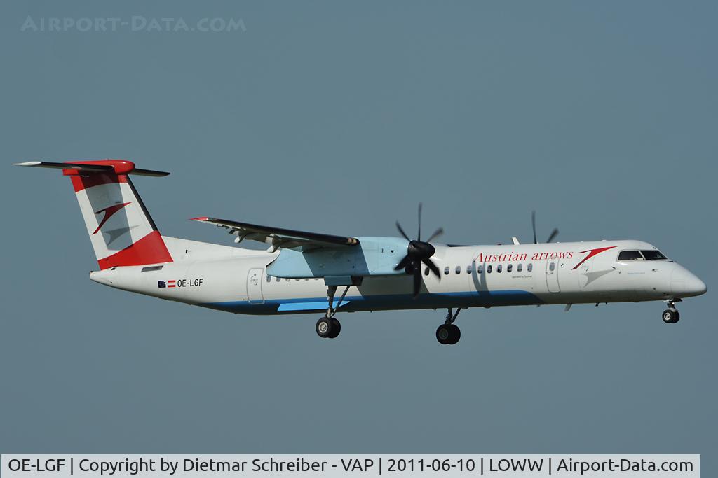 OE-LGF, 2002 De Havilland Canada DHC-8-402Q Dash 8 C/N 4068, Austrian Arrows Dash 8-400