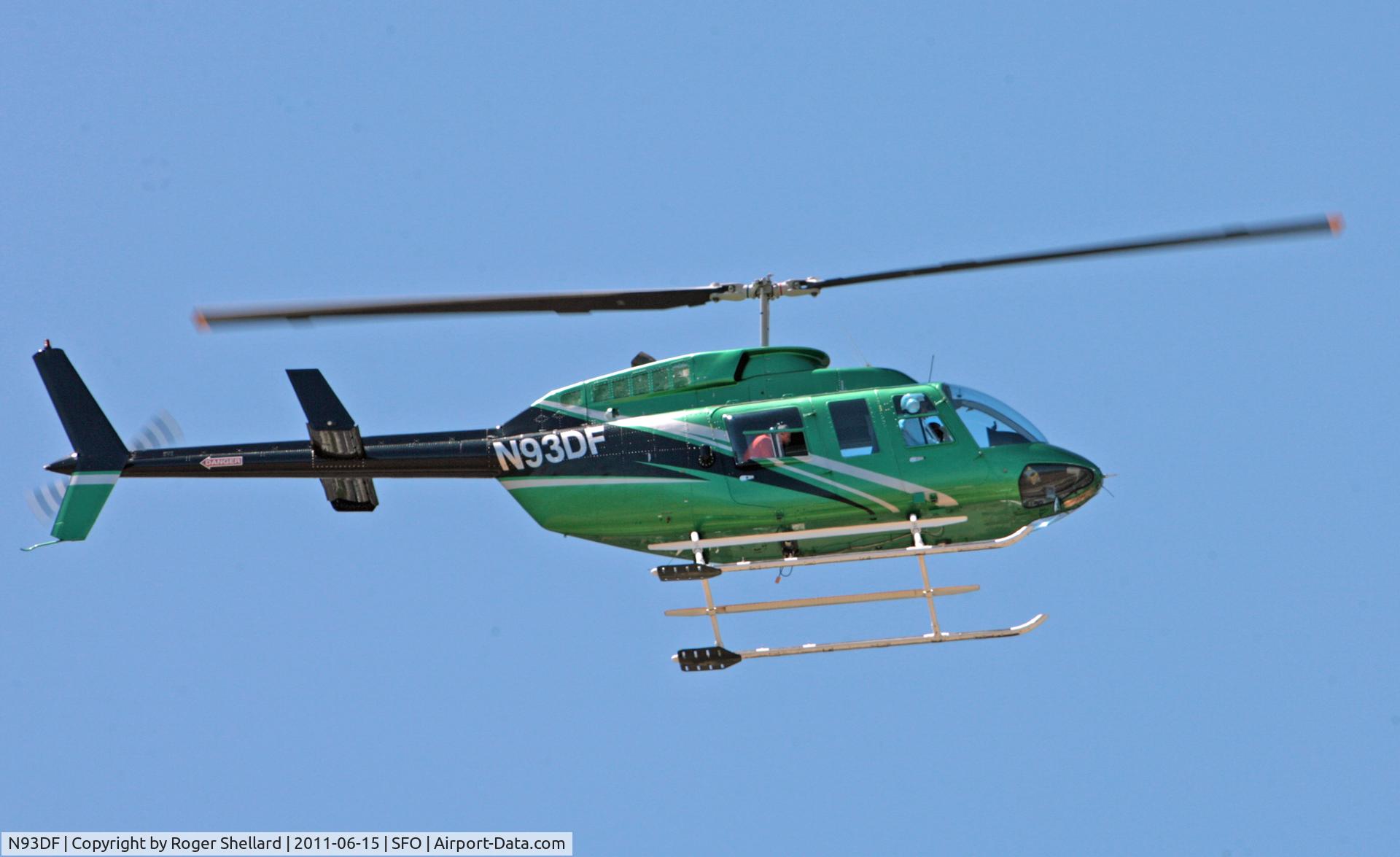 N93DF, 1981 Bell 206L-1 LongRanger II C/N 45611, Checking out power lines  near San Mateo Bridge San Francisco Bay