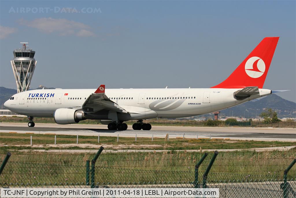 TC-JNF, 2002 Airbus A330-203 C/N 463, Taken at BCN