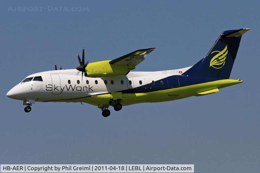 HB-AER, 1996 Dornier 328-110 C/N 3066, Taken at BCN