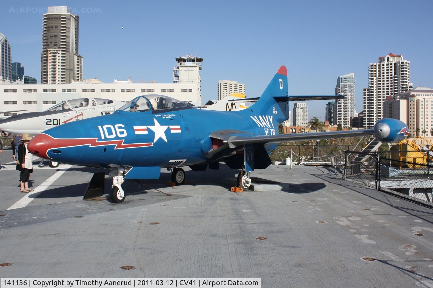 141136, Grumman F9F-8 Cougar C/N Not found 141136, Grumman F9F-8 Cougar