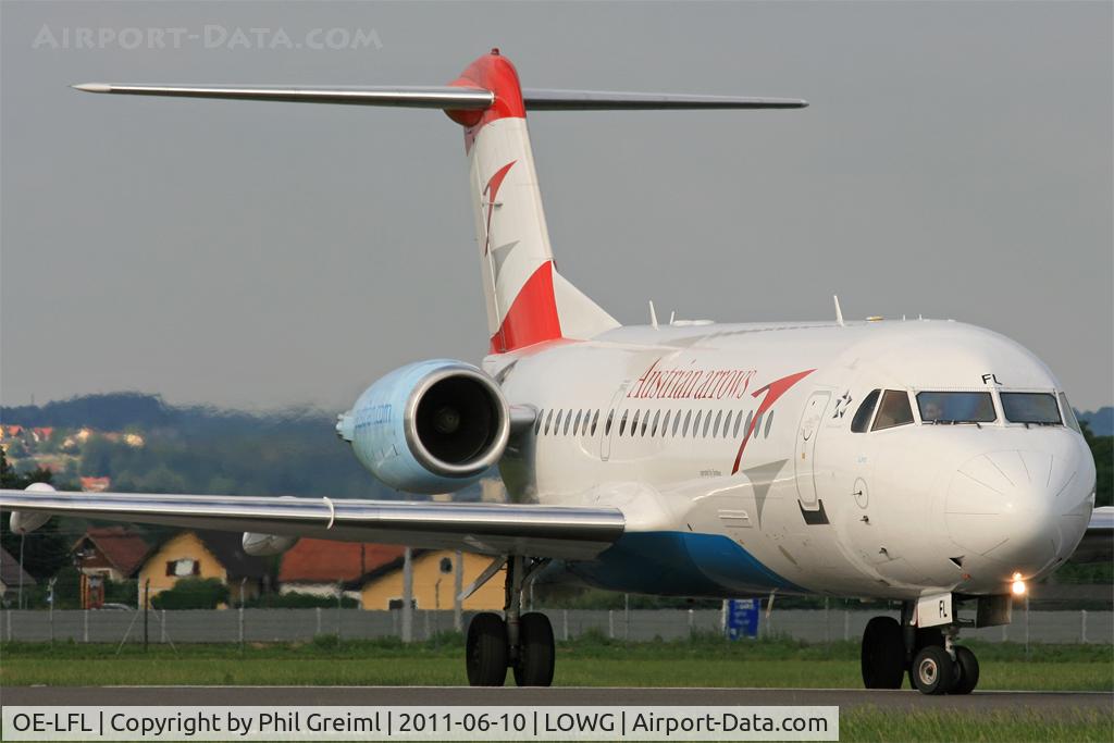 OE-LFL, 1995 Fokker 70 (F-28-0070) C/N 11573, Taken at GRZ