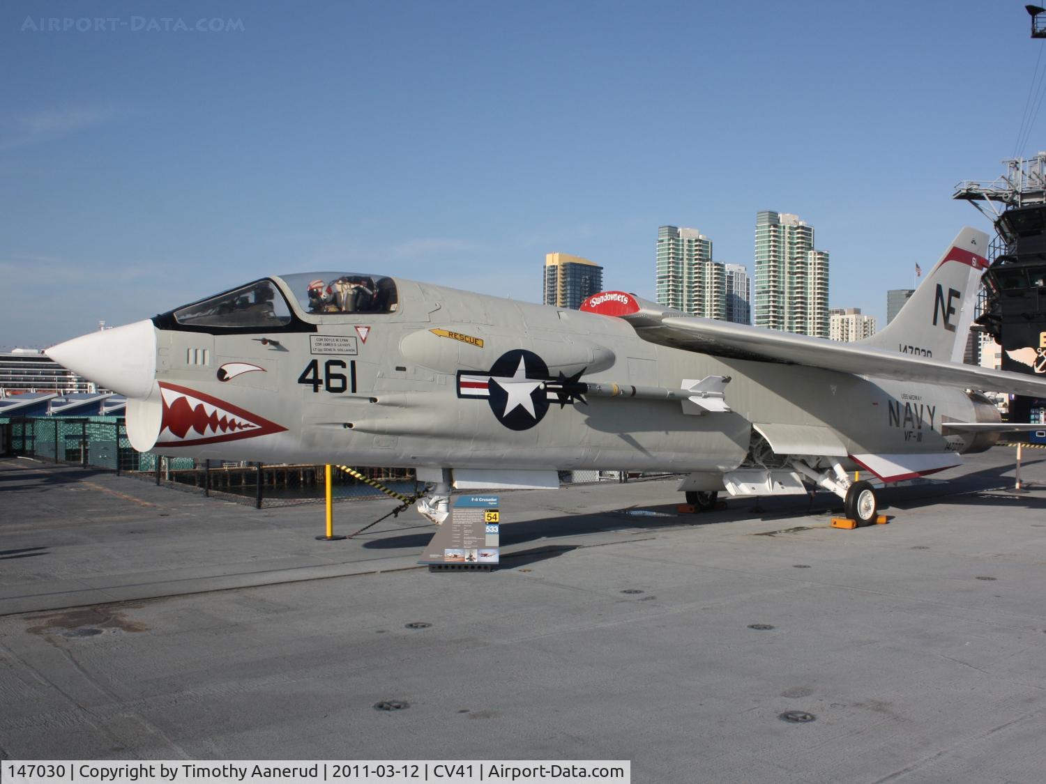 147030, Vought F-8K Crusader C/N 788, Vought F-8K, c/n: 147030