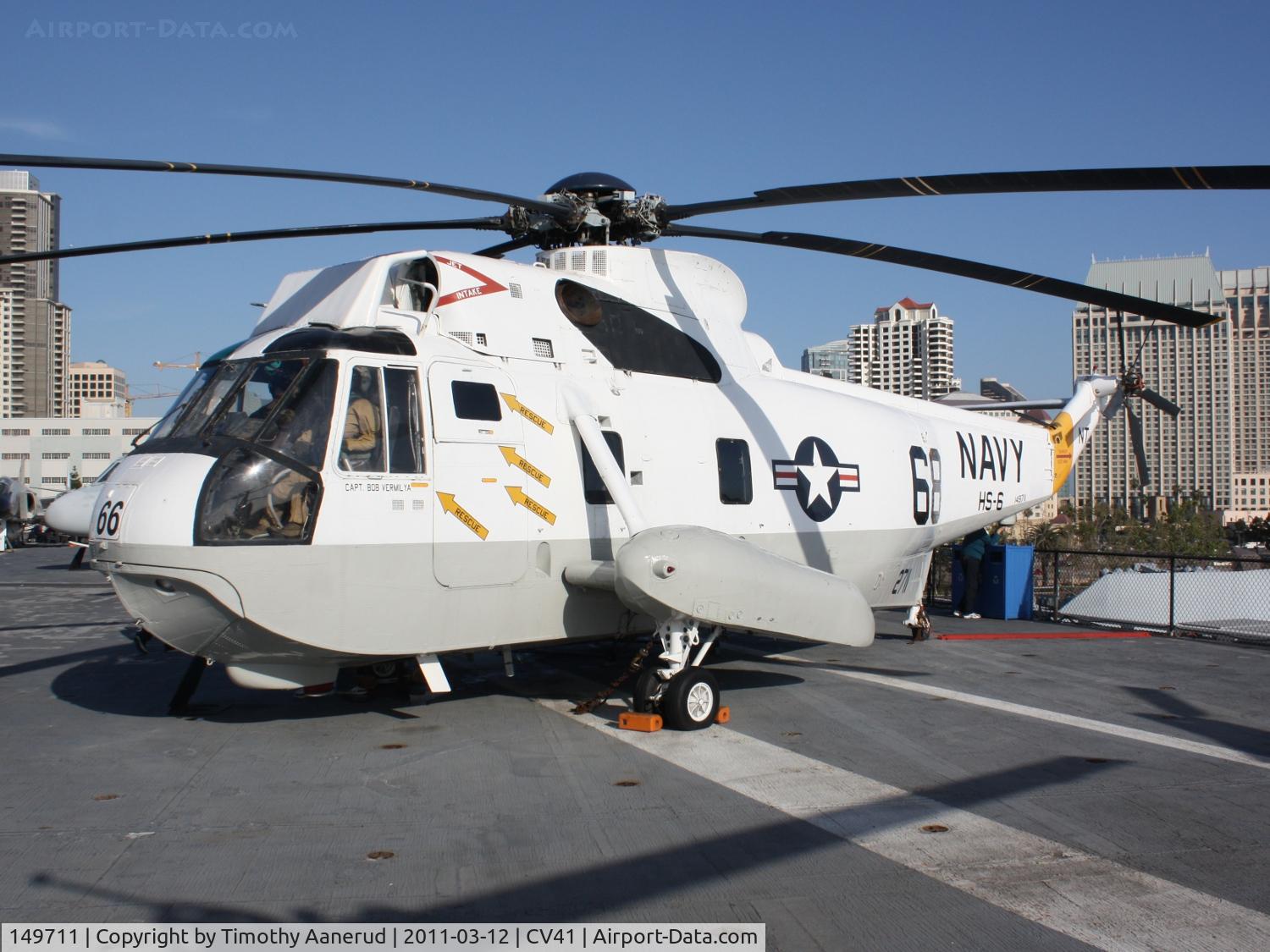 149711, Sikorsky SH-3H Sea King C/N 61128, Sikorsky SH-3A Sea King, c/n: 61128