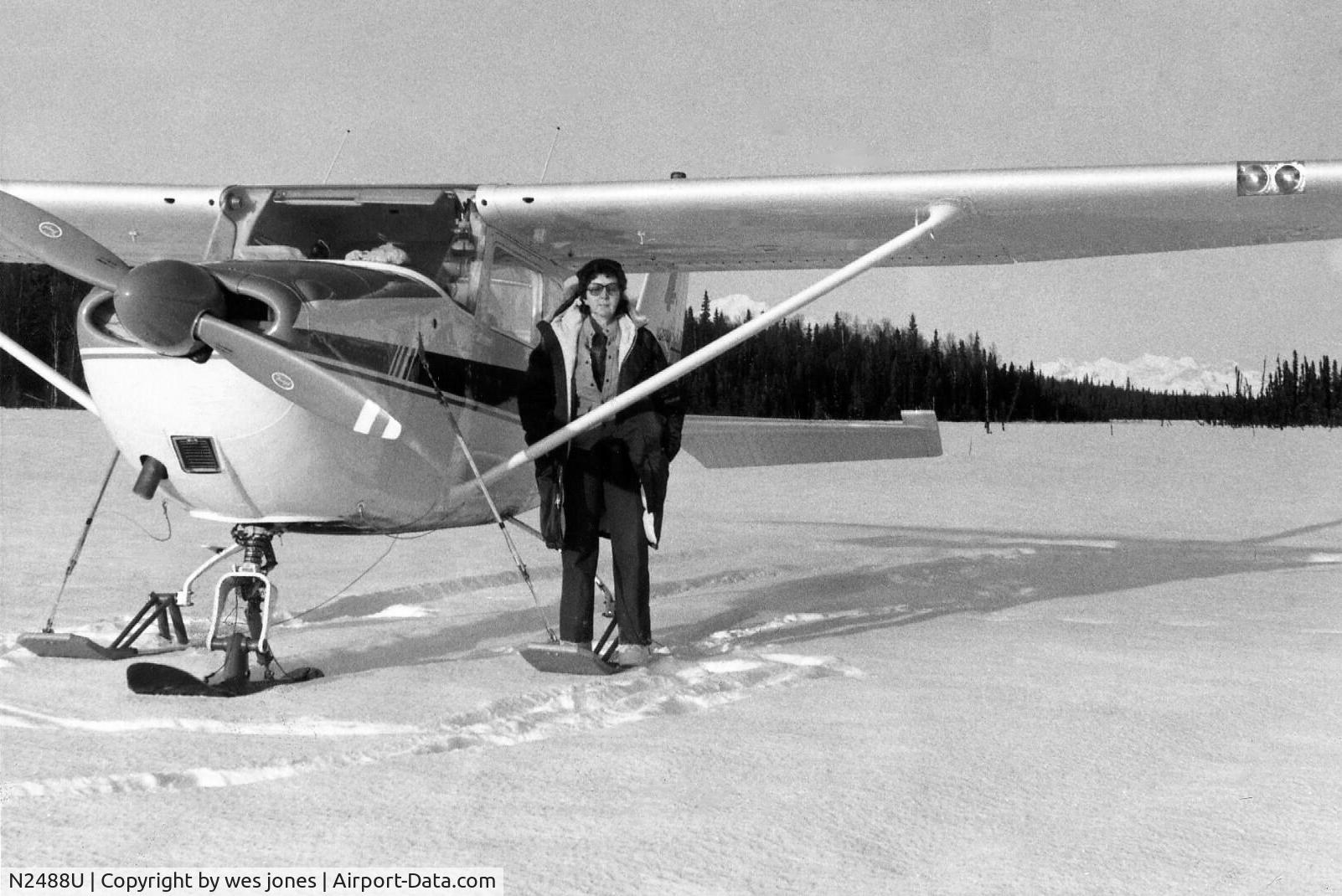 N2488U, 1963 Cessna 172D C/N 17250088, On a small lake in the Mat-Su Valley