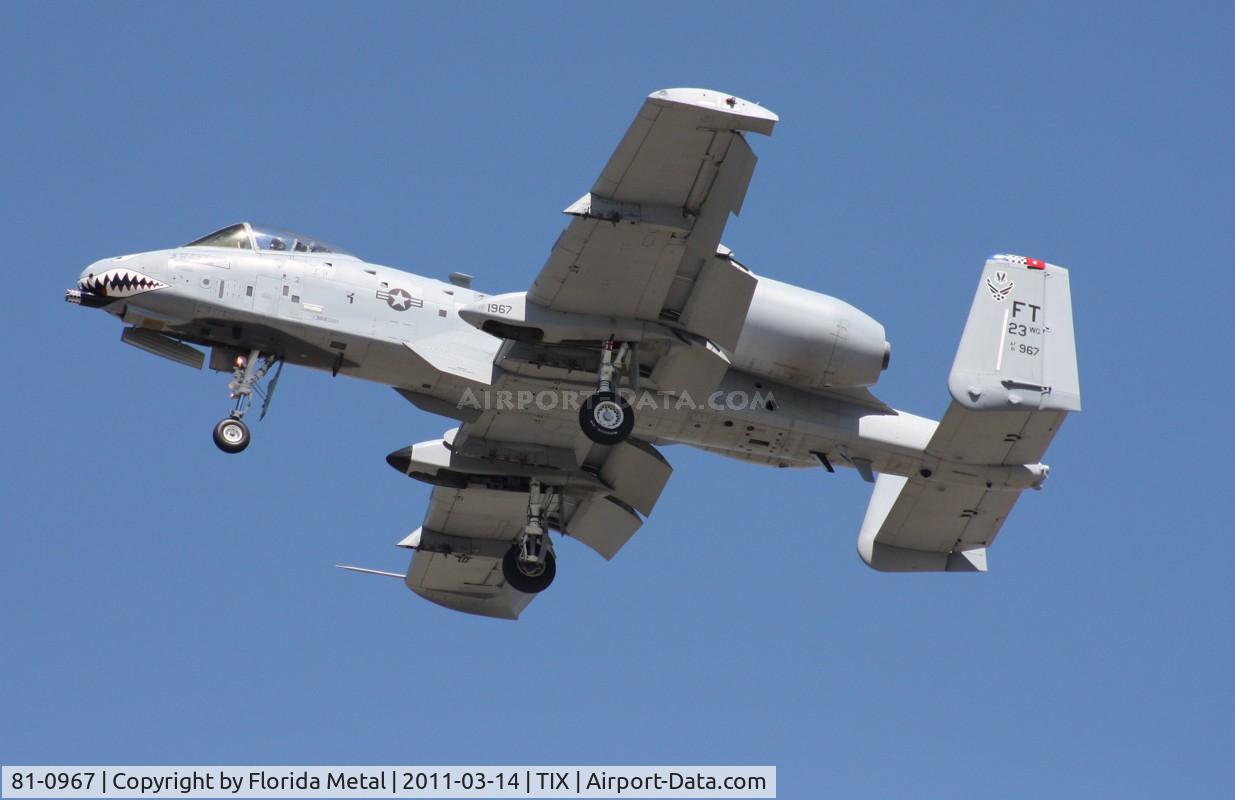 81-0967, 1981 Fairchild Republic A-10C Thunderbolt II C/N A10-0662, Warthog