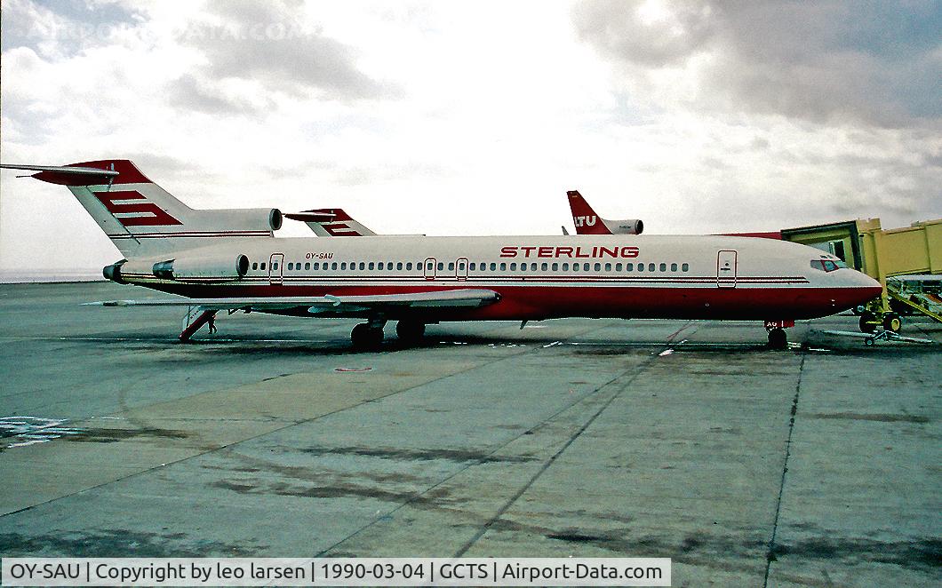 OY-SAU, 1973 Boeing 727-2J4 C/N 20764, SAU in Tenerife 4.3.90
