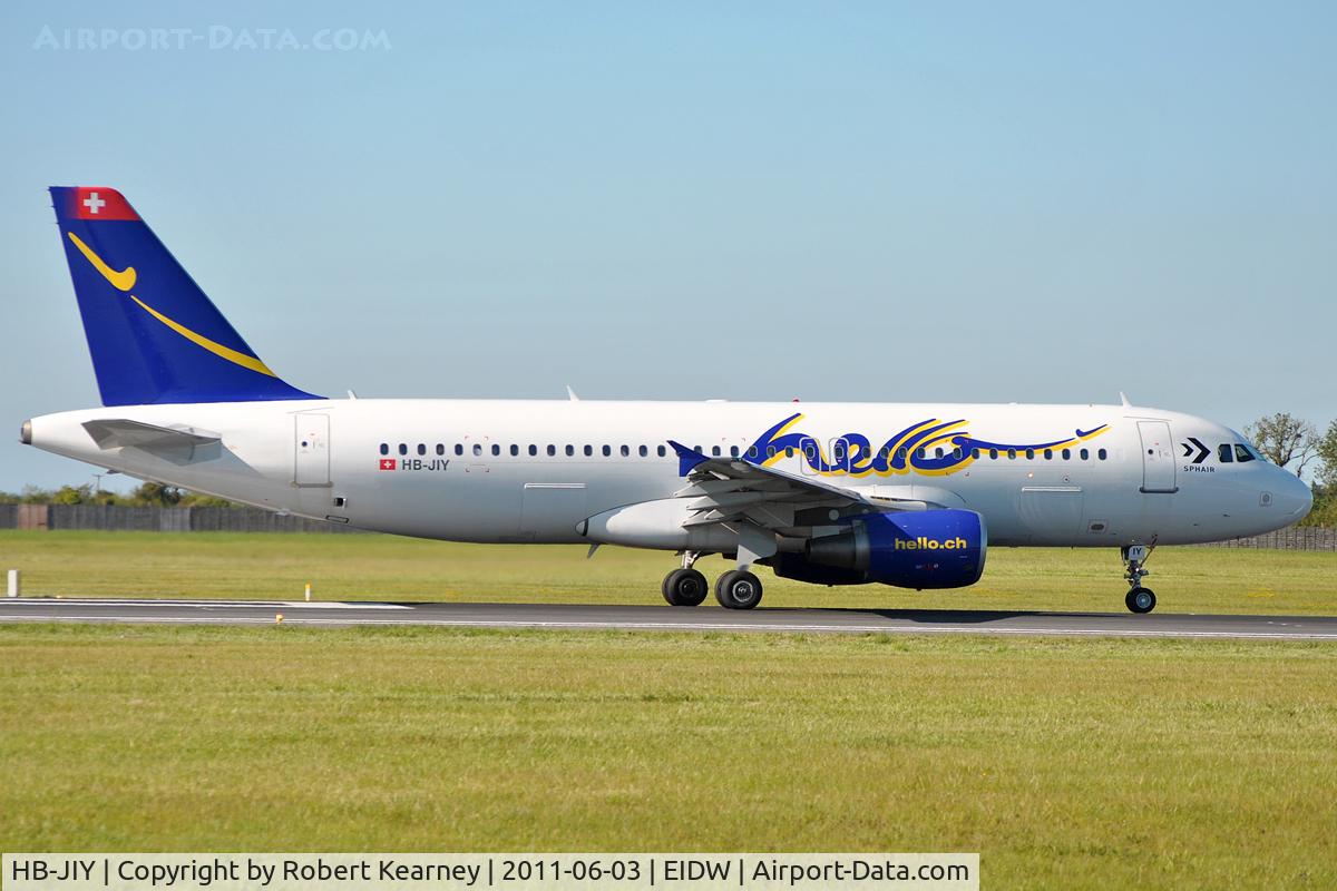 HB-JIY, 2000 Airbus A320-214 C/N 1171, Rolling on r/w 10