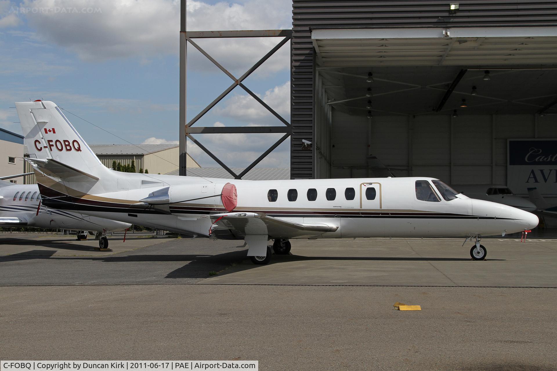 C-FOBQ, 1985 Cessna S550 Citation IIS C/N S550-0036, In from Calgary