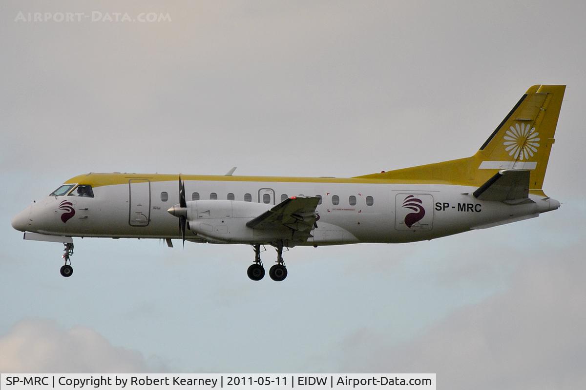 SP-MRC, 1989 Saab 340A C/N 340A-143, On finals for r/w 28
