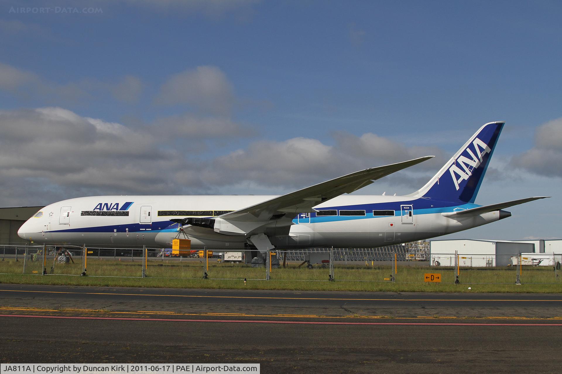JA811A, 2012 Boeing 787-8 Dreamliner C/N 34502, Line #18 in starage pending retrofit and type certification