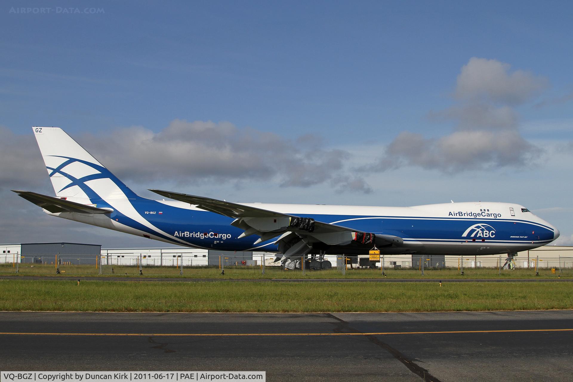 VQ-BGZ, 2012 Boeing 747-8HVF/SCD C/N 37580, In storage minus engines awaiting type certification