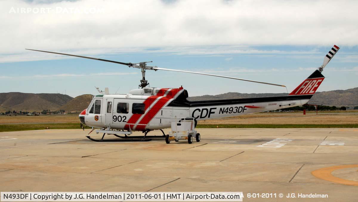 N493DF, 1969 Bell EH-1H Iroquois C/N 12001, at Hemet-Ryan