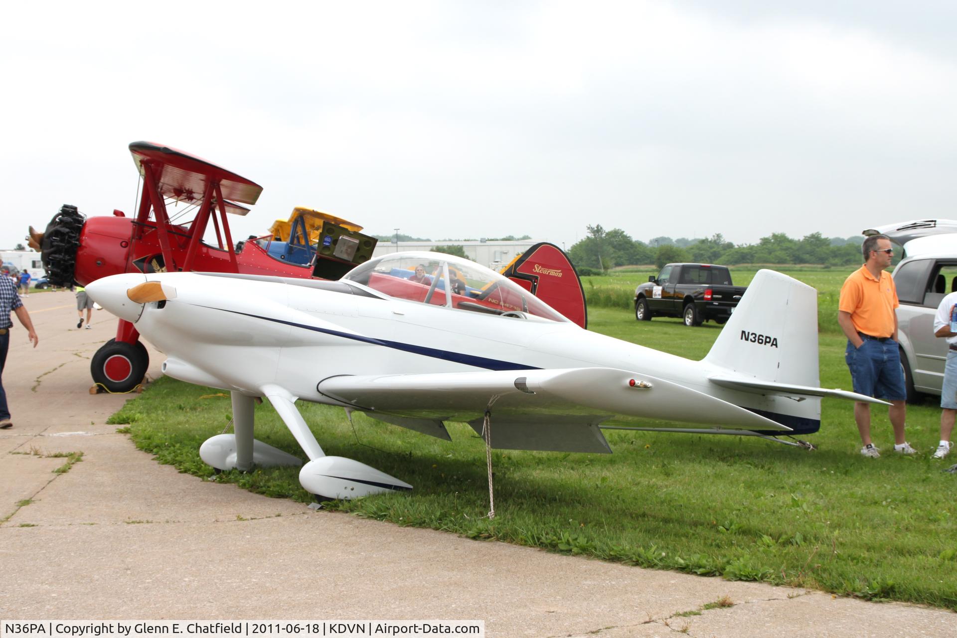 N36PA, 2001 Vans RV-4 C/N 3826, At the Quad Cities Air Show