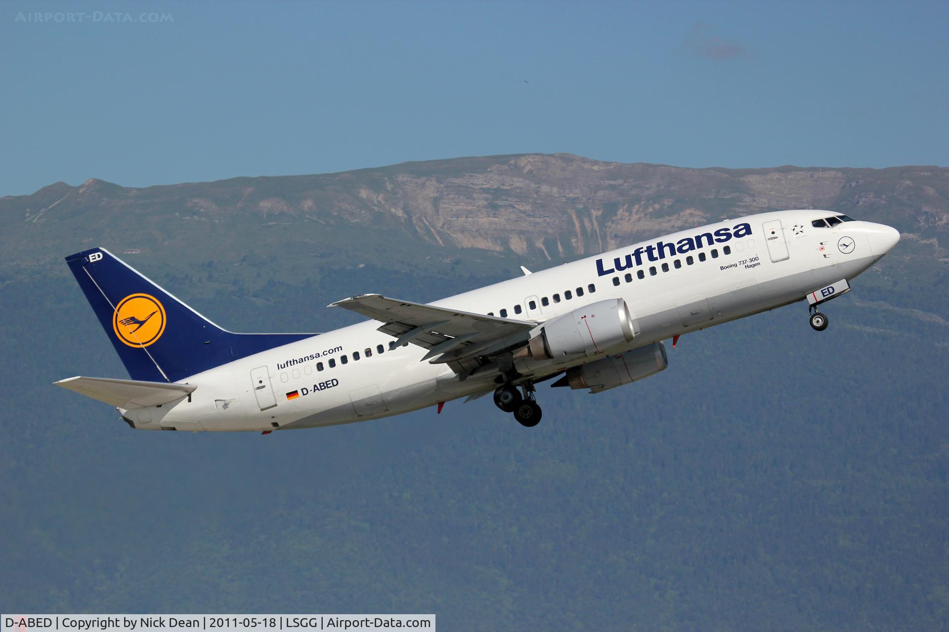 D-ABED, 1991 Boeing 737-330 C/N 25215, LSGG/GVA