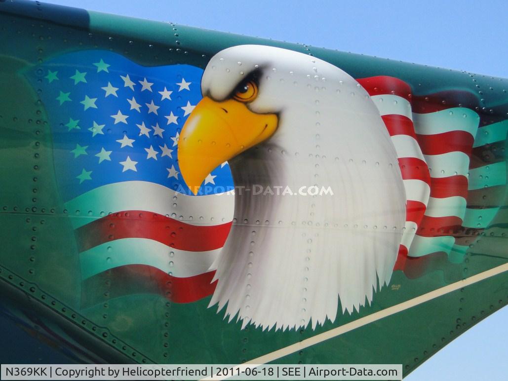 N369KK, 1977 Hughes 369D C/N 470125D, Proud Eagle that is displayed on this ship and N206KK