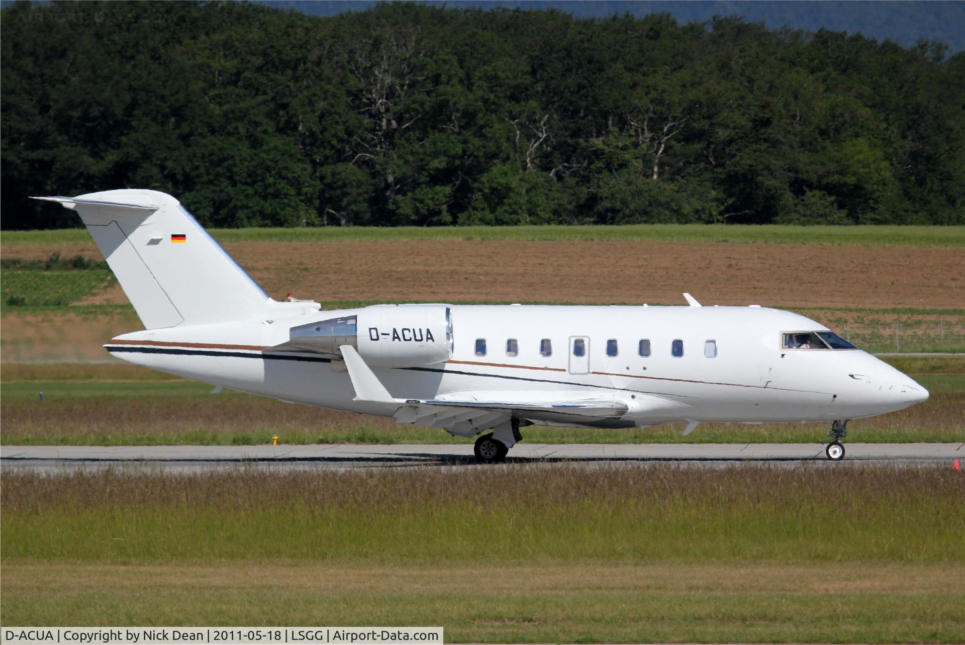 D-ACUA, 2007 Canadair Challenger 605 (CL-600-2B16) C/N 5725, LSGG/GVA