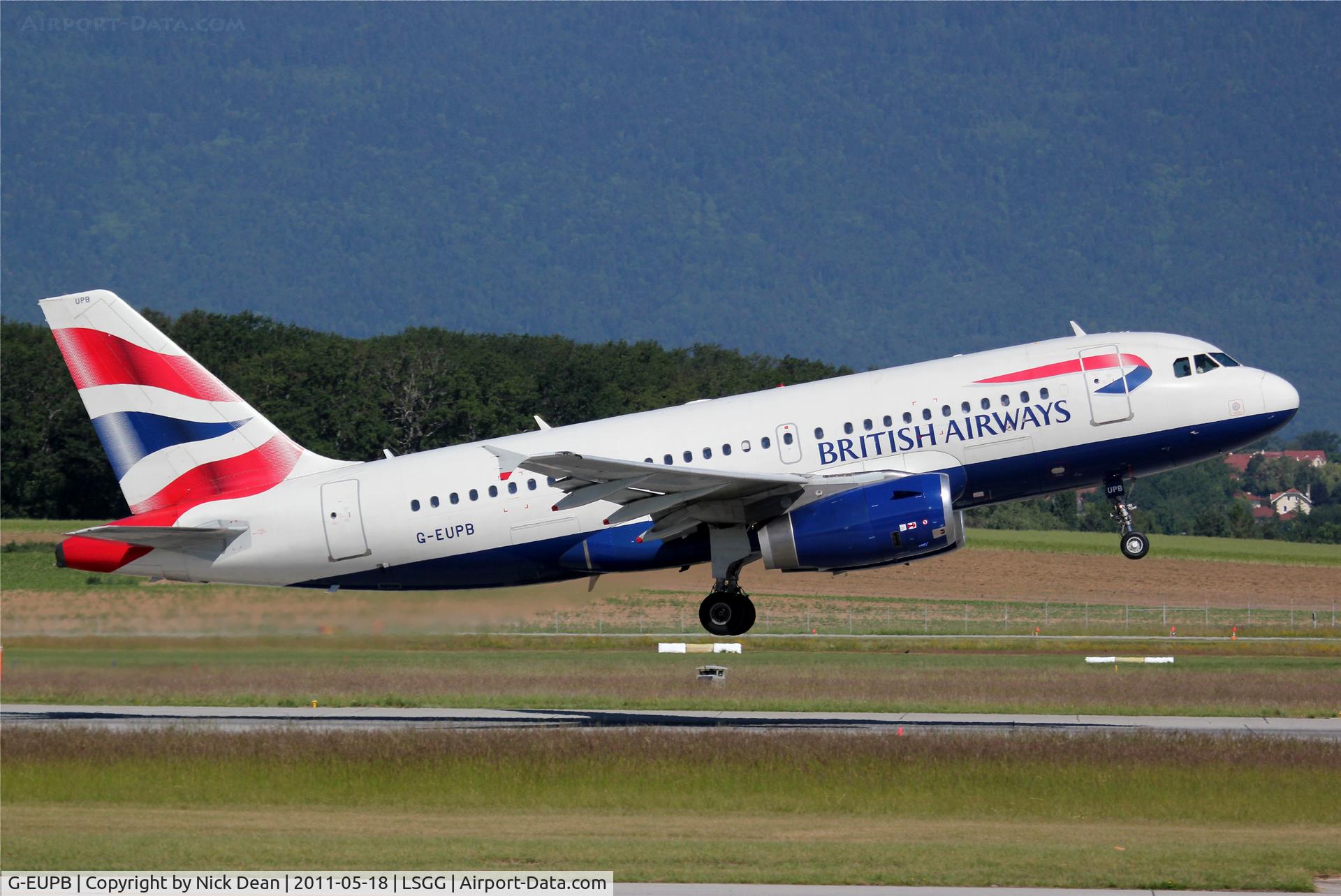 G-EUPB, 1999 Airbus A319-131 C/N 1115, LSGG/GVA