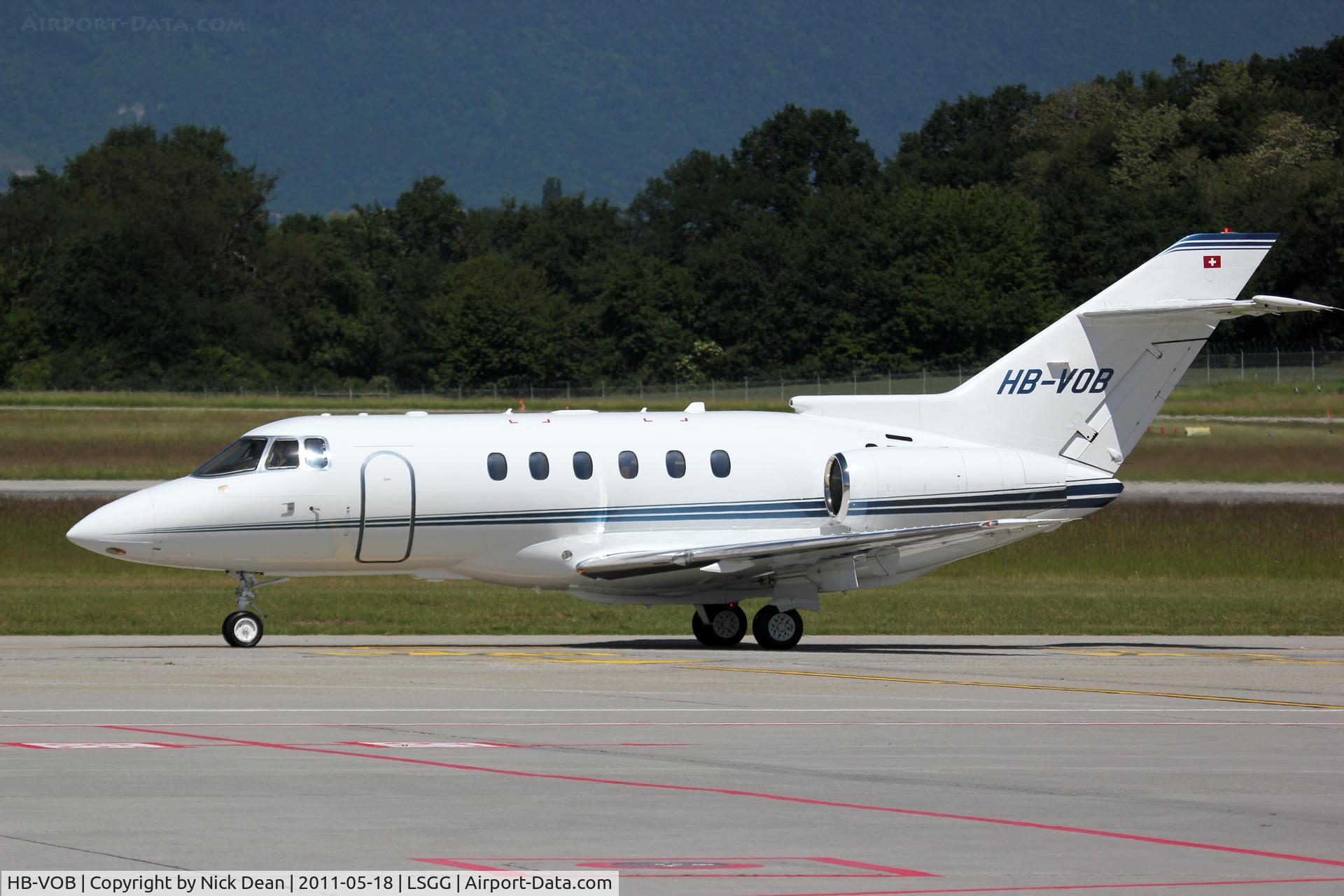 HB-VOB, 2005 Raytheon Hawker 800XP C/N 258733, LSGG/GVA