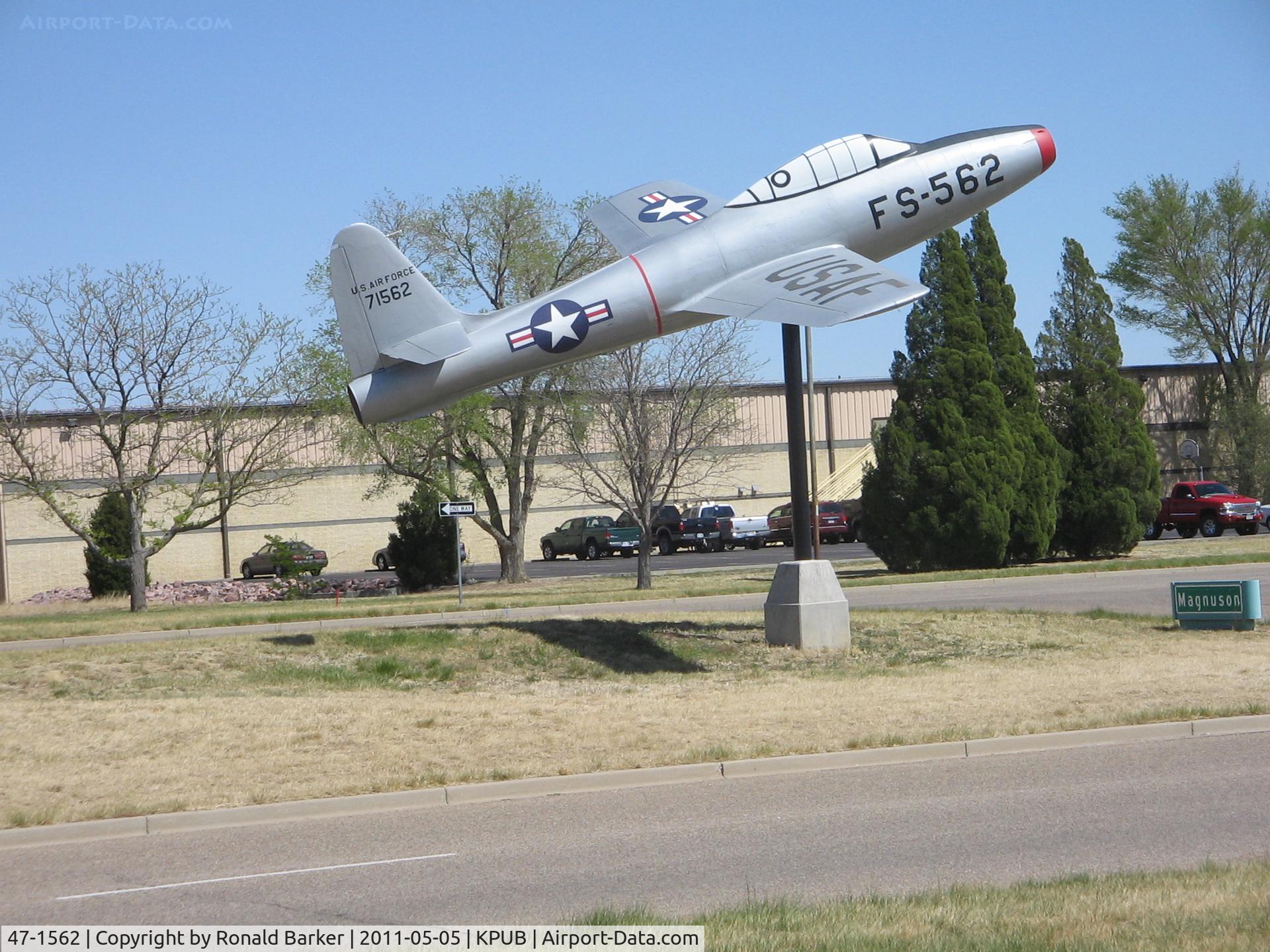 47-1562, Republic F-84C Thunderjet C/N Not found 47-1562, Pueblo Weisbrod Aircraft Museum