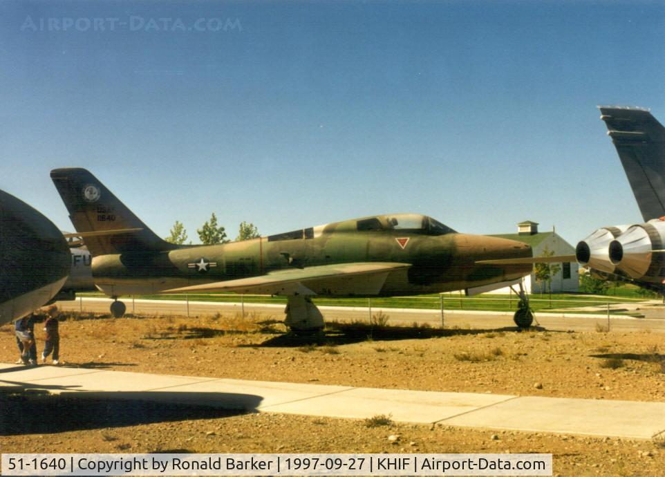 51-1640, Republic F-84F Thunderstreak C/N Not found 51-1640, Hill Aerospace Museum