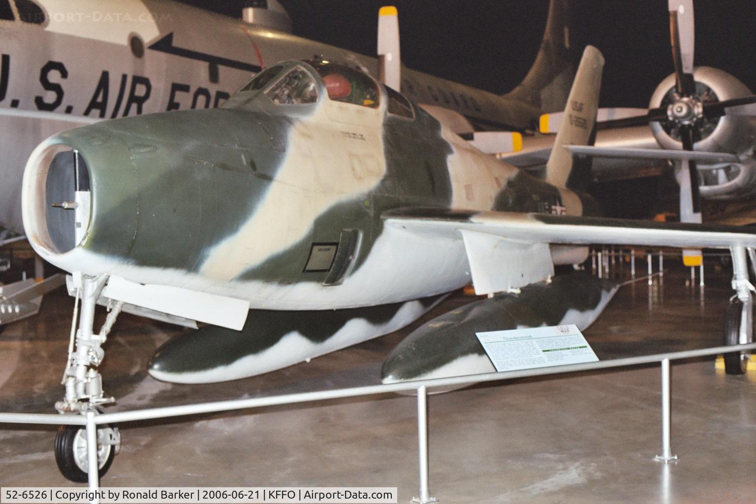52-6526, 1952 Republic F-84F-40-RE Thunderstreak C/N Not found 52-6526, National Museum of the Air Force