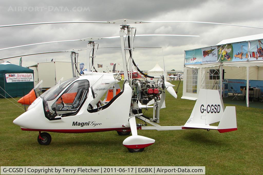 G-CGSD, 2010 Magni Gyro M-16C Tandem Trainer C/N 16-10-6084, 2010 Magni Gyro M16C, c/n: 16-10-6084 exhibited at 2011 AeroExpo at Sywell