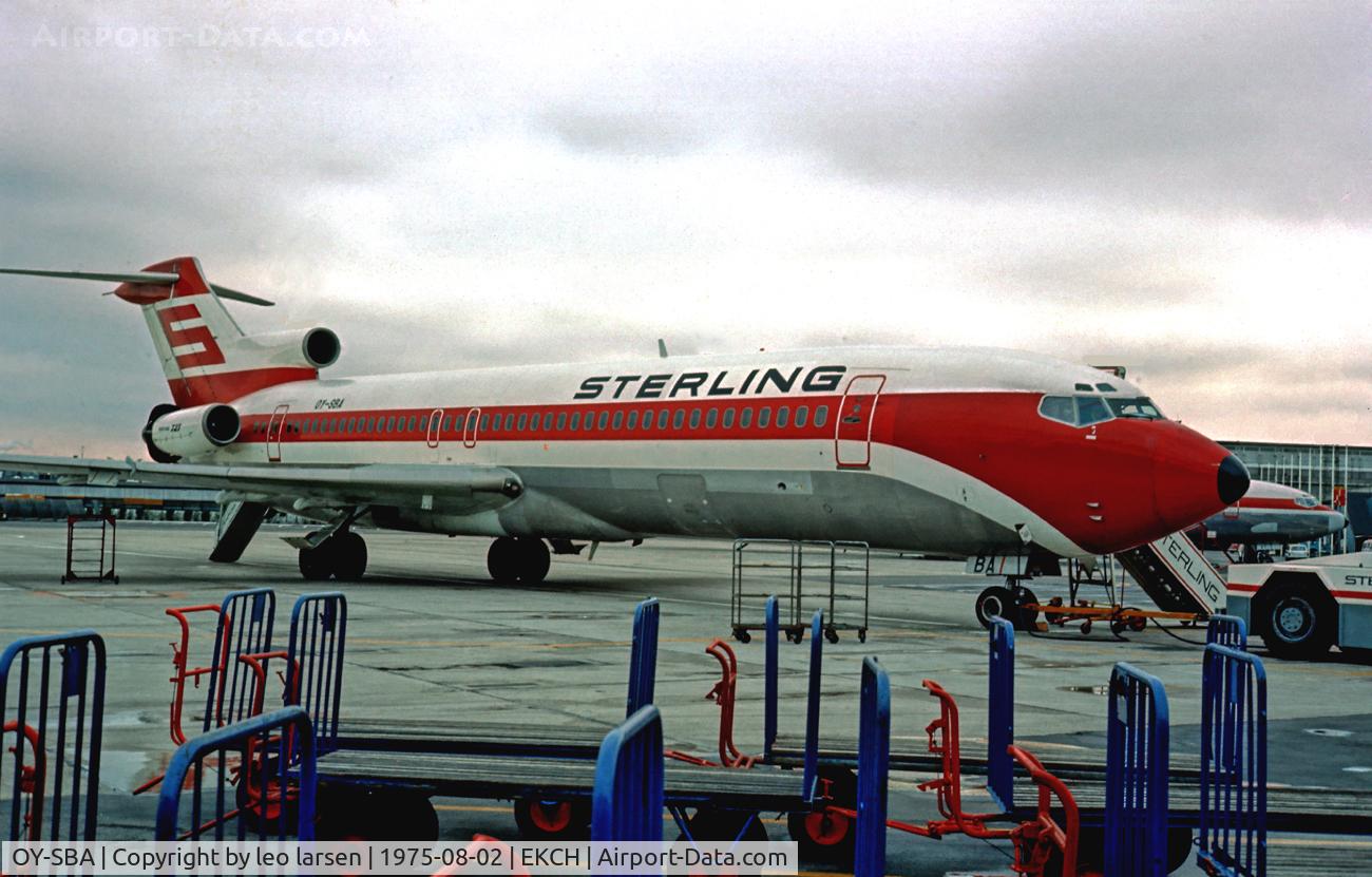 OY-SBA, 1973 Boeing 727-2J7 C/N 20706, OY-SBA on lsd.from PSA ex N552PS in CPH
2.8.75