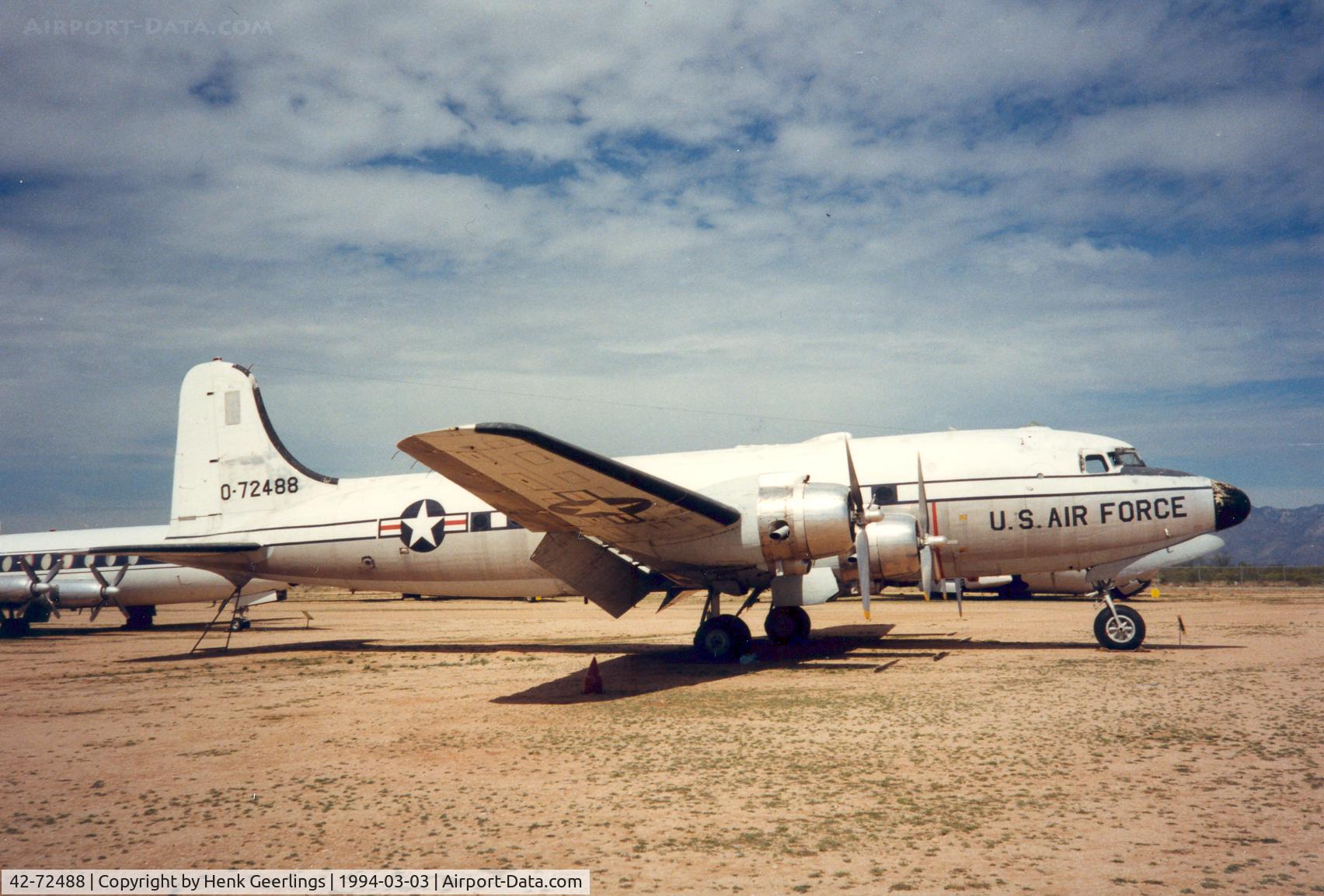 42-72488, Douglas C-54D Skymaster C/N 10593/324, Pima Aviation Museum