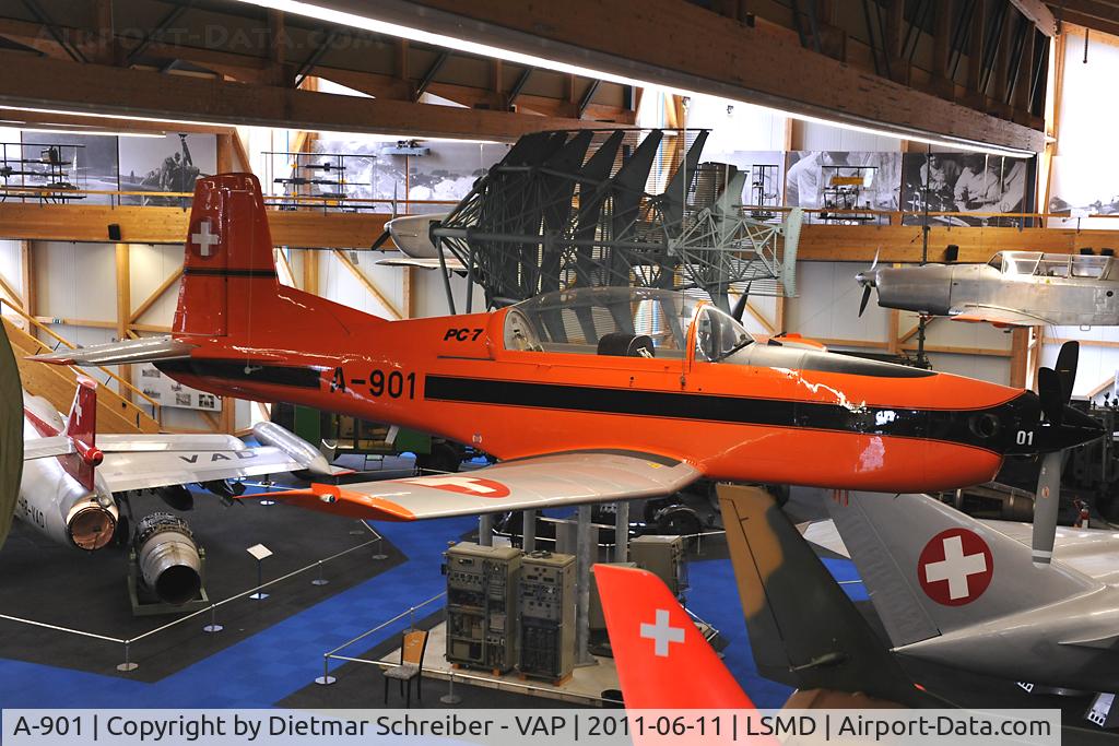 A-901, 1966 Pilatus PC-7 (PC-3/B) Turbo Trainer C/N 509-58, Swiss Air Force Pilatus PC 7 Dübendorf Flieger Flab Museum