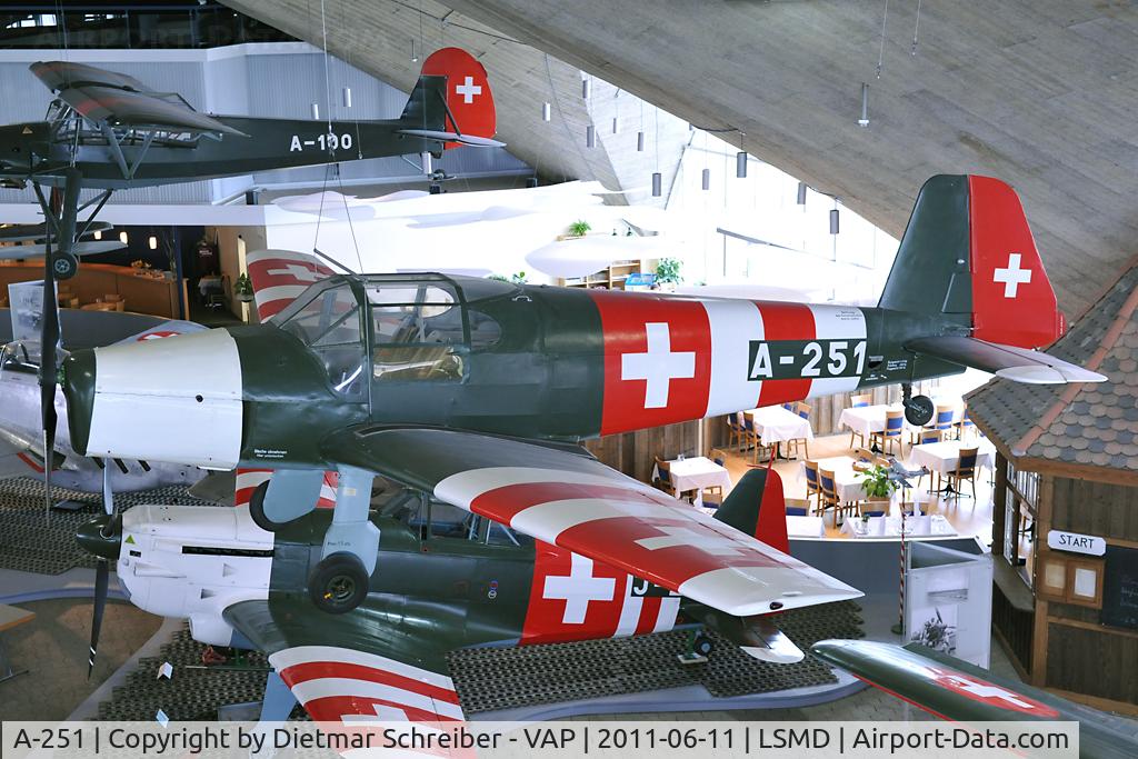 A-251, Bucker Bu-181B Bestmann C/N 110273, Swiss Air Force Bücker 181