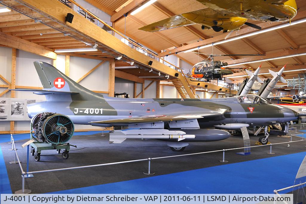 J-4001, Hawker Hunter F.58 C/N 41H-679911, Swiss Air Force Hawker Hunter