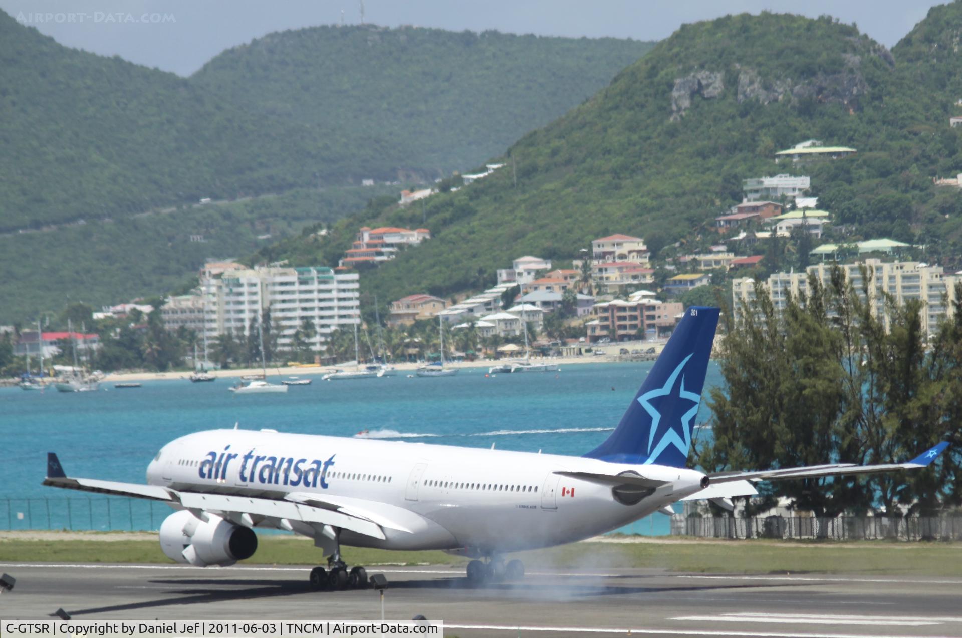 C-GTSR, 2008 Airbus A330-243 C/N 966, C-GSTR stoping at TNCM