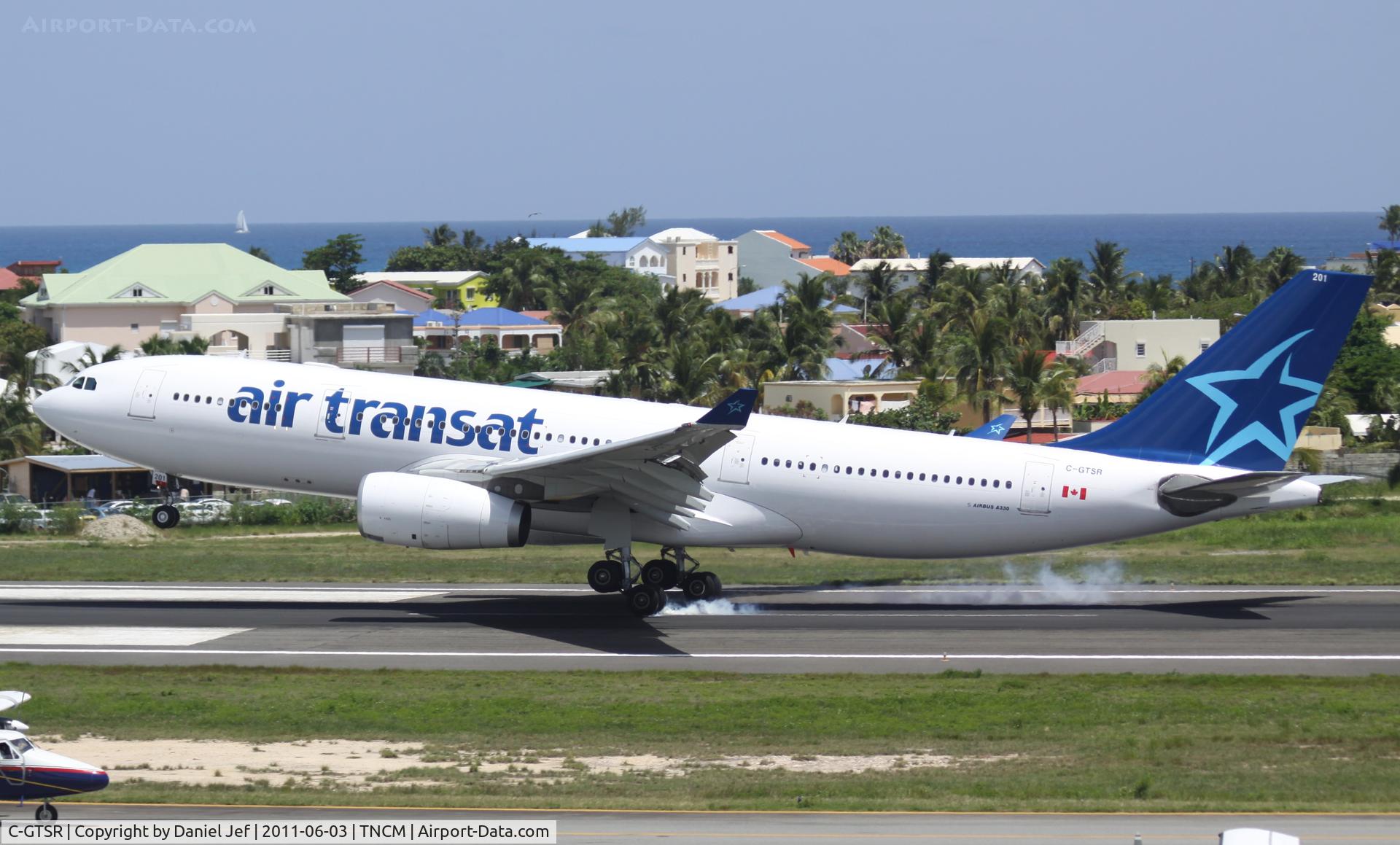C-GTSR, 2008 Airbus A330-243 C/N 966, C-GSTR landing at TNCM