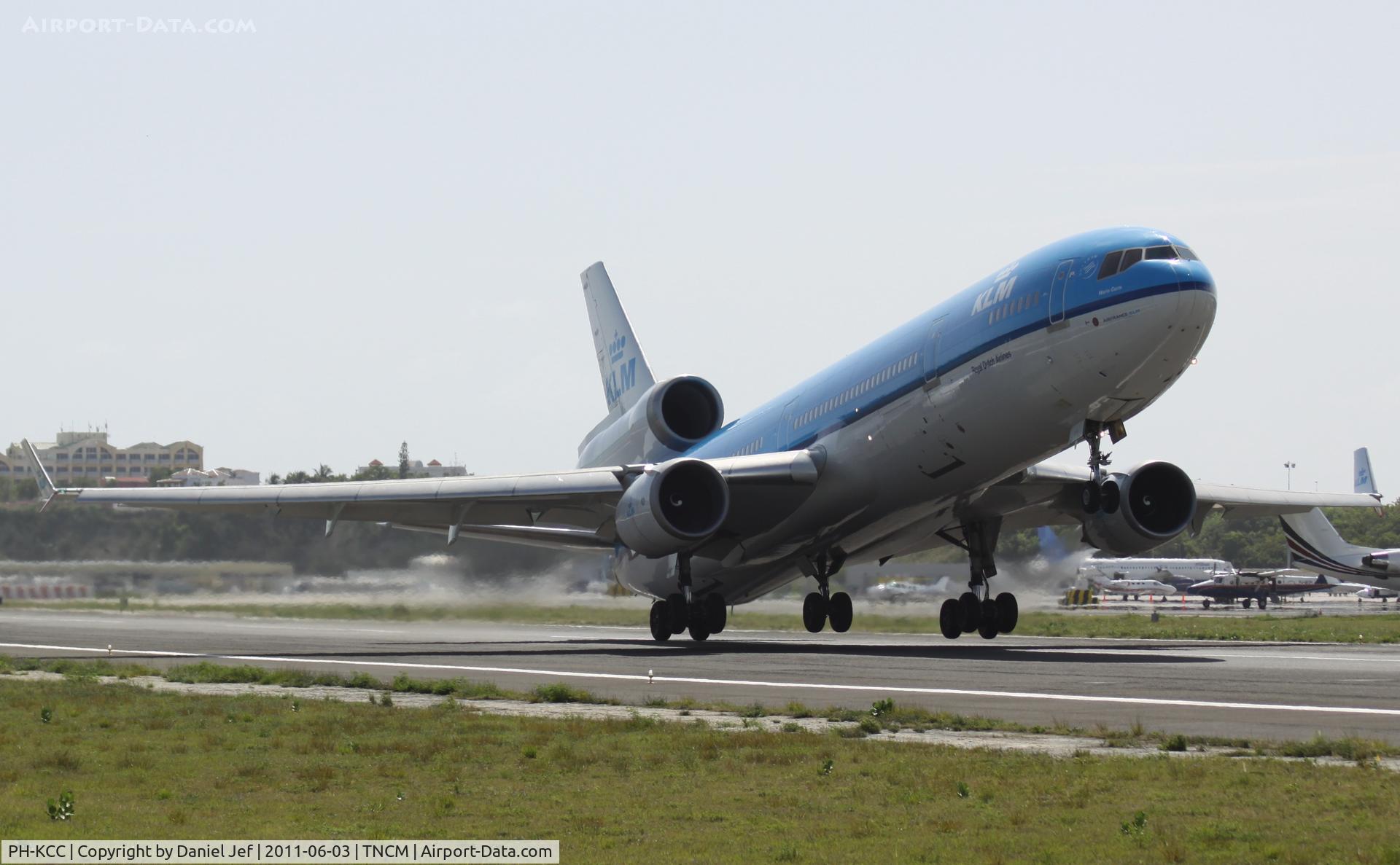 PH-KCC, 1994 McDonnell Douglas MD-11 C/N 48557, KLM PH-KCC departing TNCM