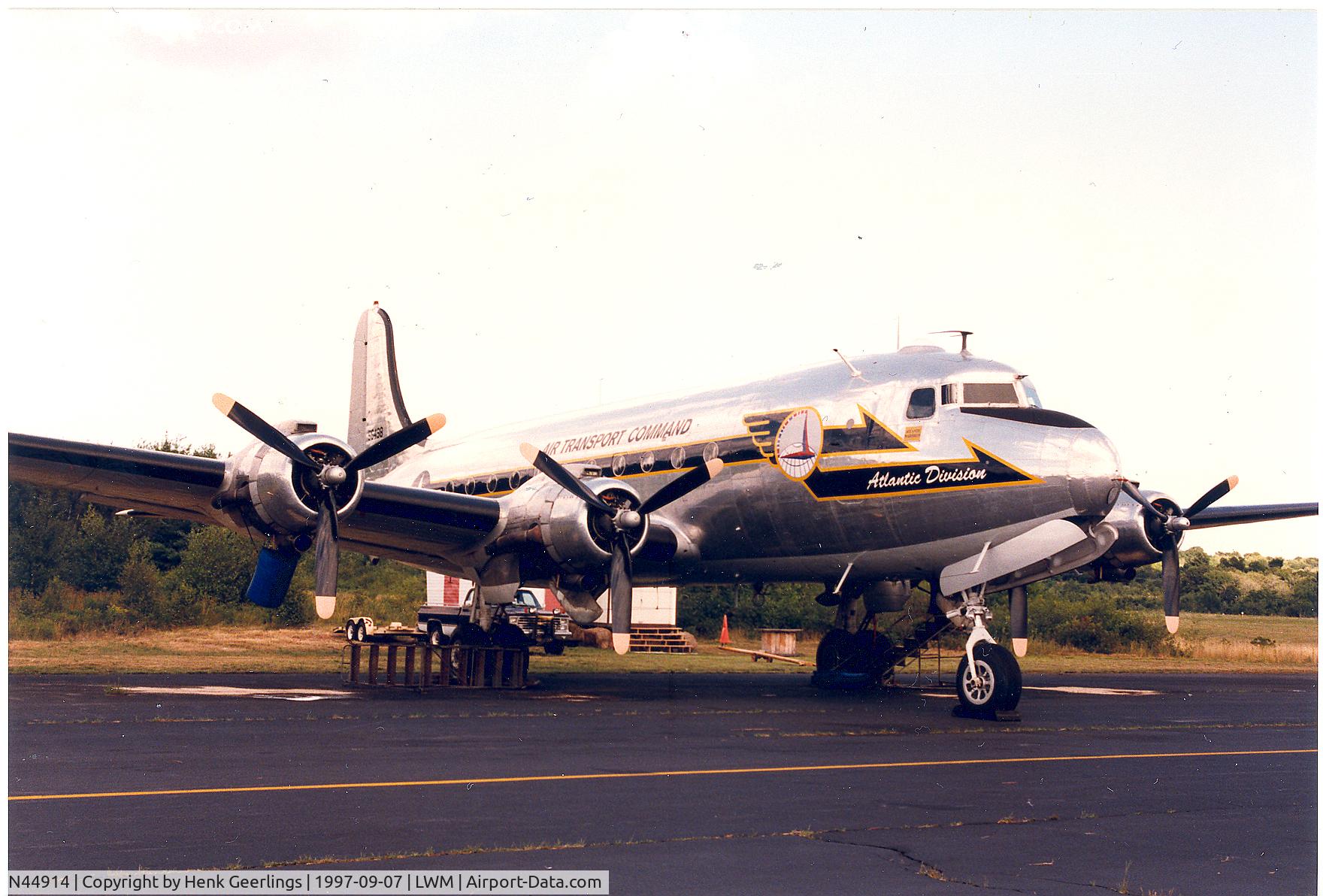 N44914, 1945 Douglas C-54Q-1-DC Skymaster (DC-4A) C/N 10630, Atlantic Warbird Association , Lawrence , MA