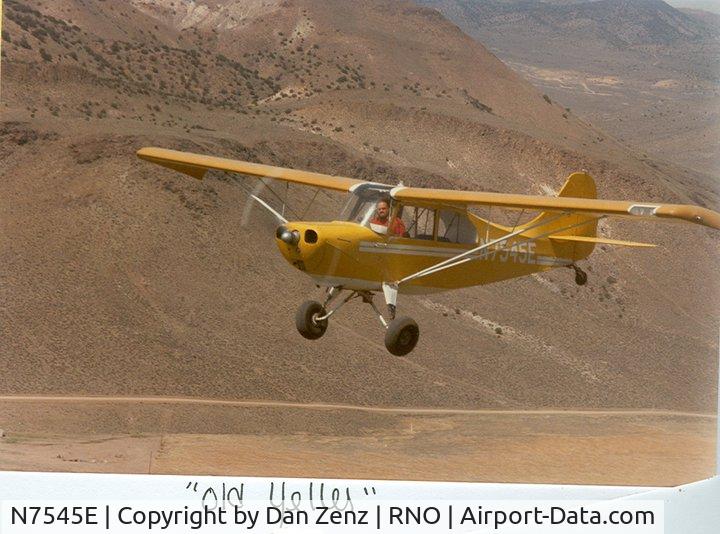 N7545E, Champion 7GC C/N 7GC11, My dads Old Yeller over Nevada.