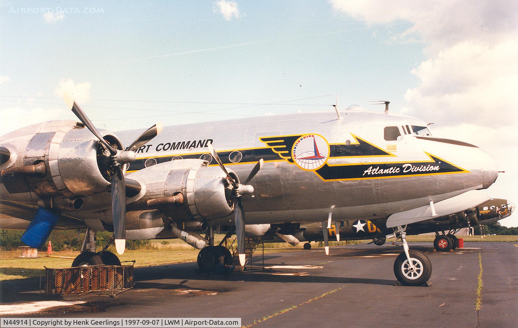 N44914, 1945 Douglas C-54Q-1-DC Skymaster (DC-4A) C/N 10630, Atlantic Warbird Association , Lawrence , MA