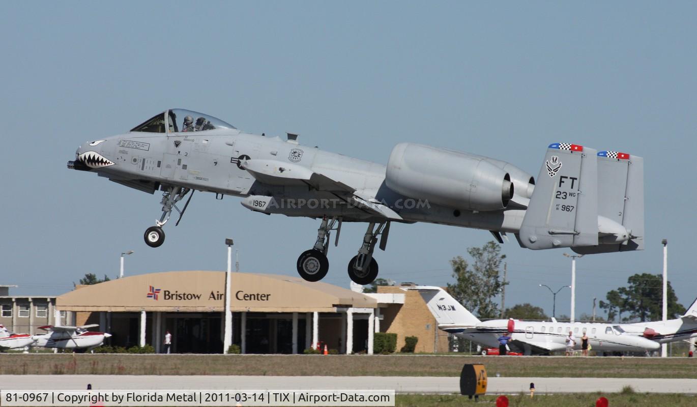 81-0967, 1981 Fairchild Republic A-10C Thunderbolt II C/N A10-0662, Wart hog taking off