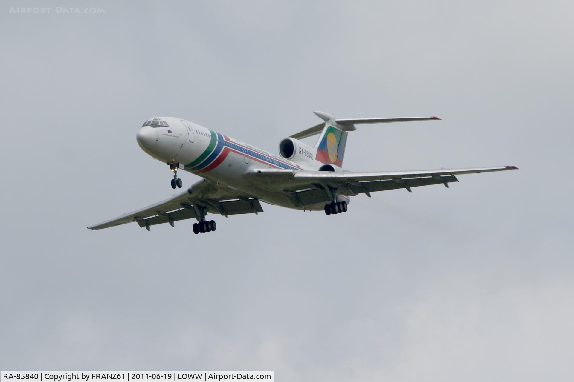 RA-85840, 1998 Tupolev Tu-154M C/N 98A1011, Daghestan Airlines
