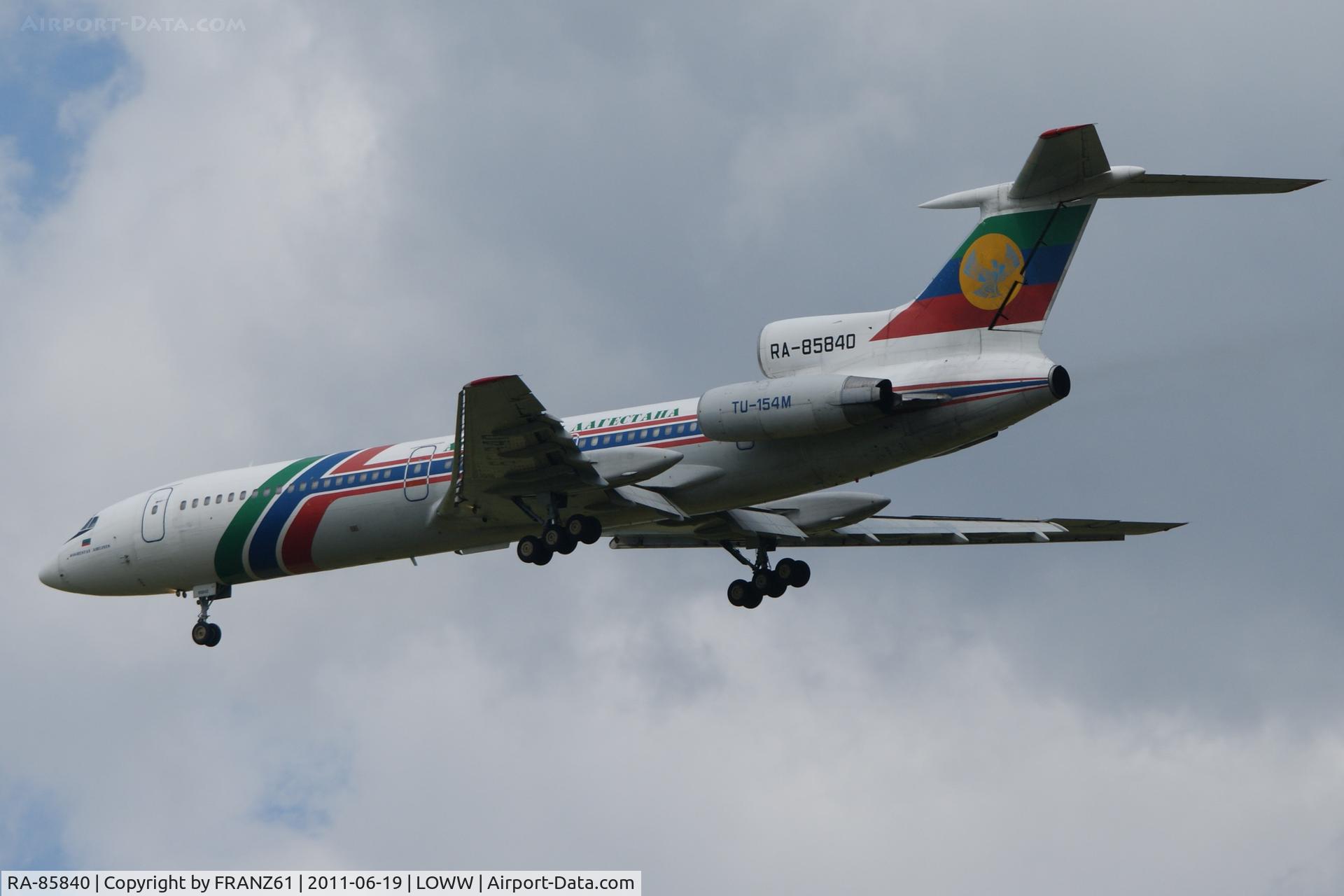 RA-85840, 1998 Tupolev Tu-154M C/N 98A1011, Daghestan Airlines