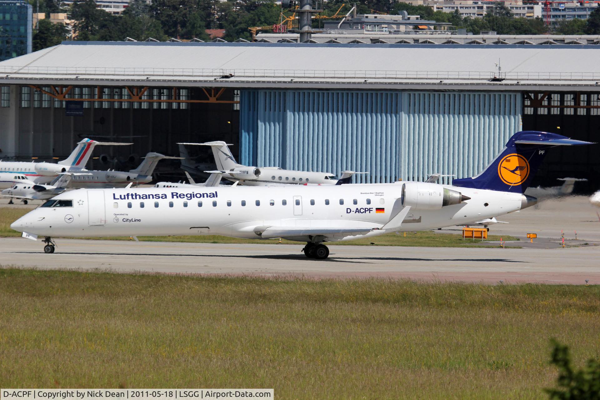 D-ACPF, 2001 Canadair CRJ-701ER (CL-600-2C10) Regional Jet C/N 10030, LSGG/GVA