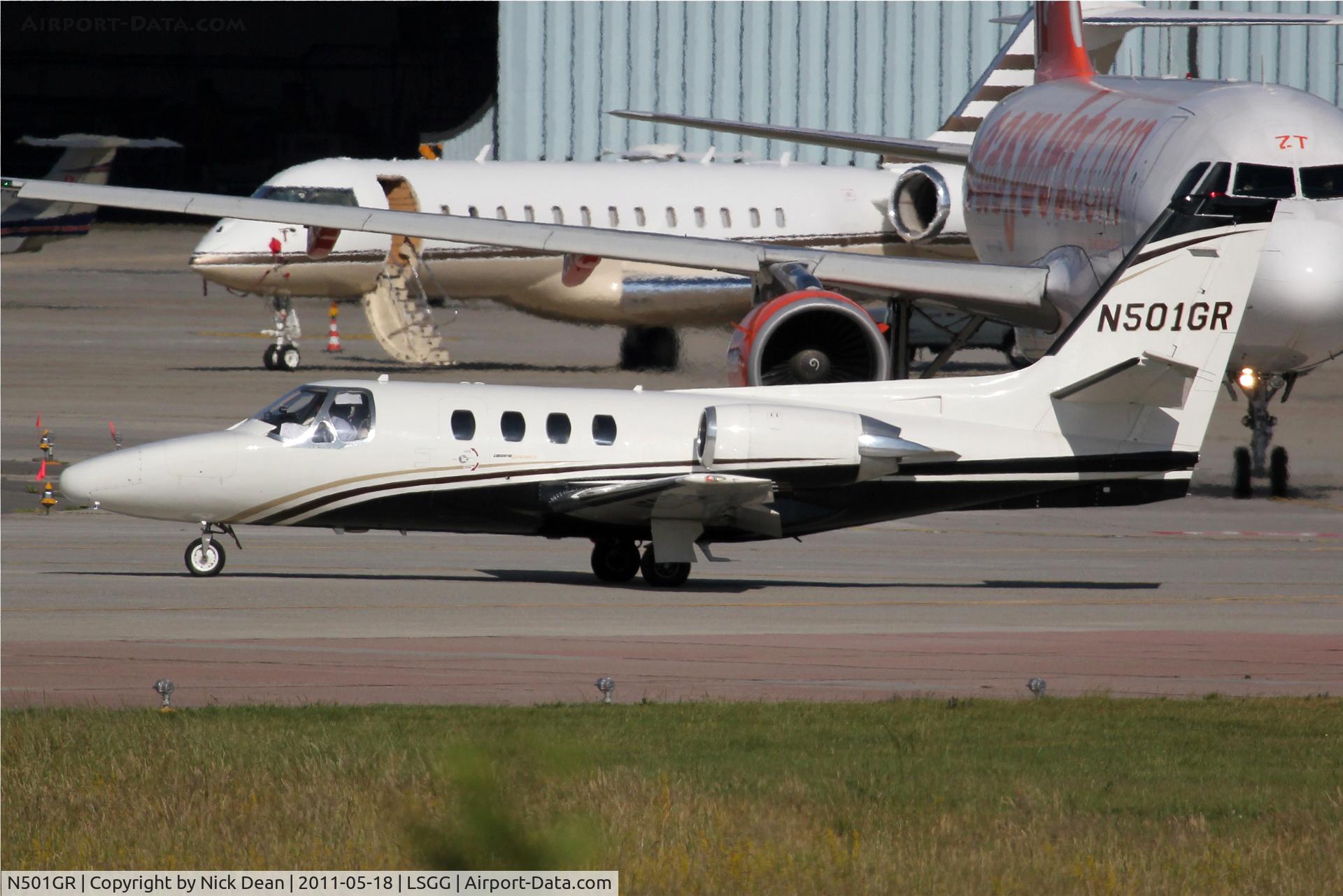 N501GR, 1977 Cessna 501 Citation I/SP C/N 501-0006, LSGG/GVA