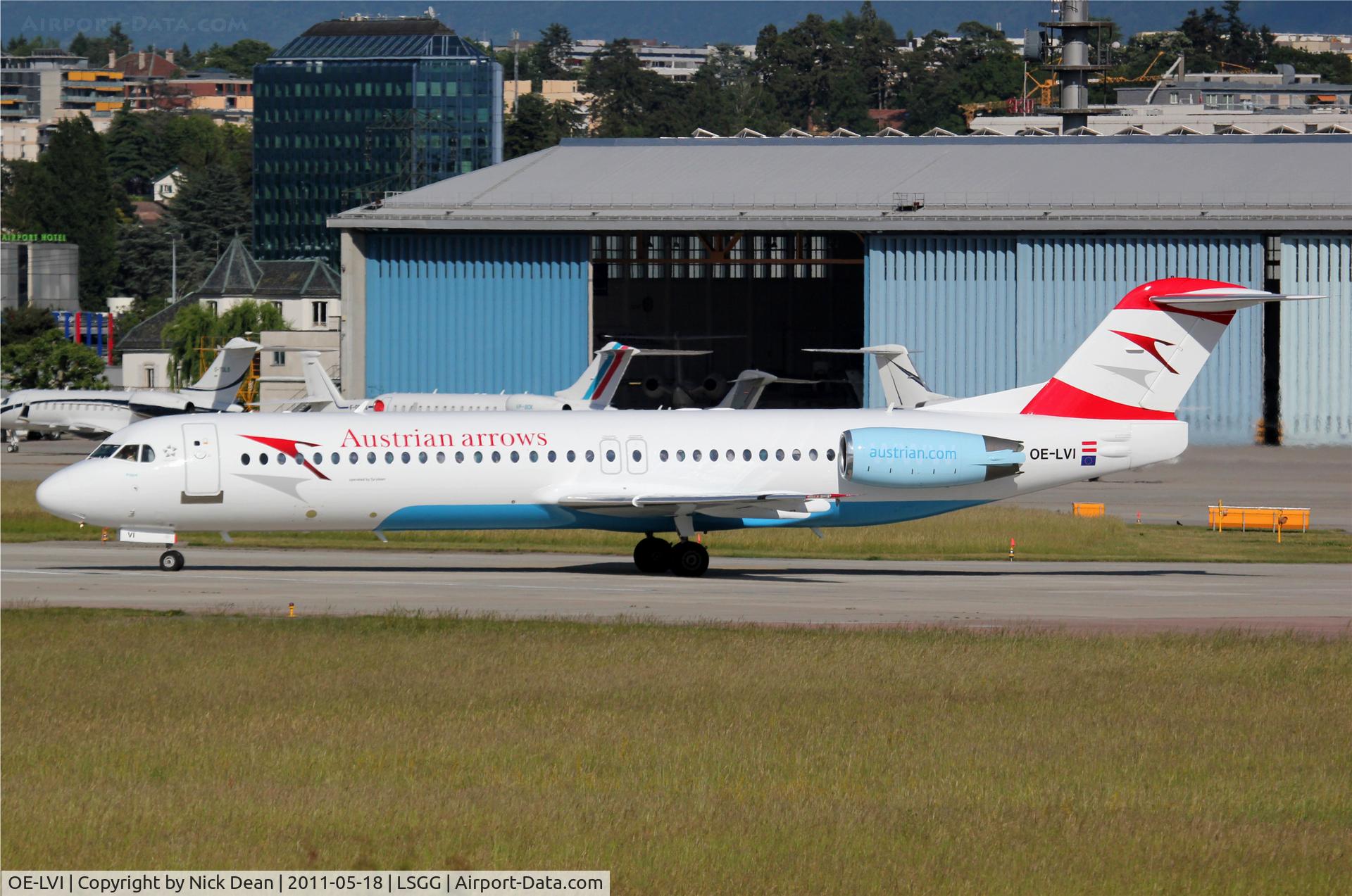 OE-LVI, 1993 Fokker 100 (F-28-0100) C/N 11468, LSGG/GVA