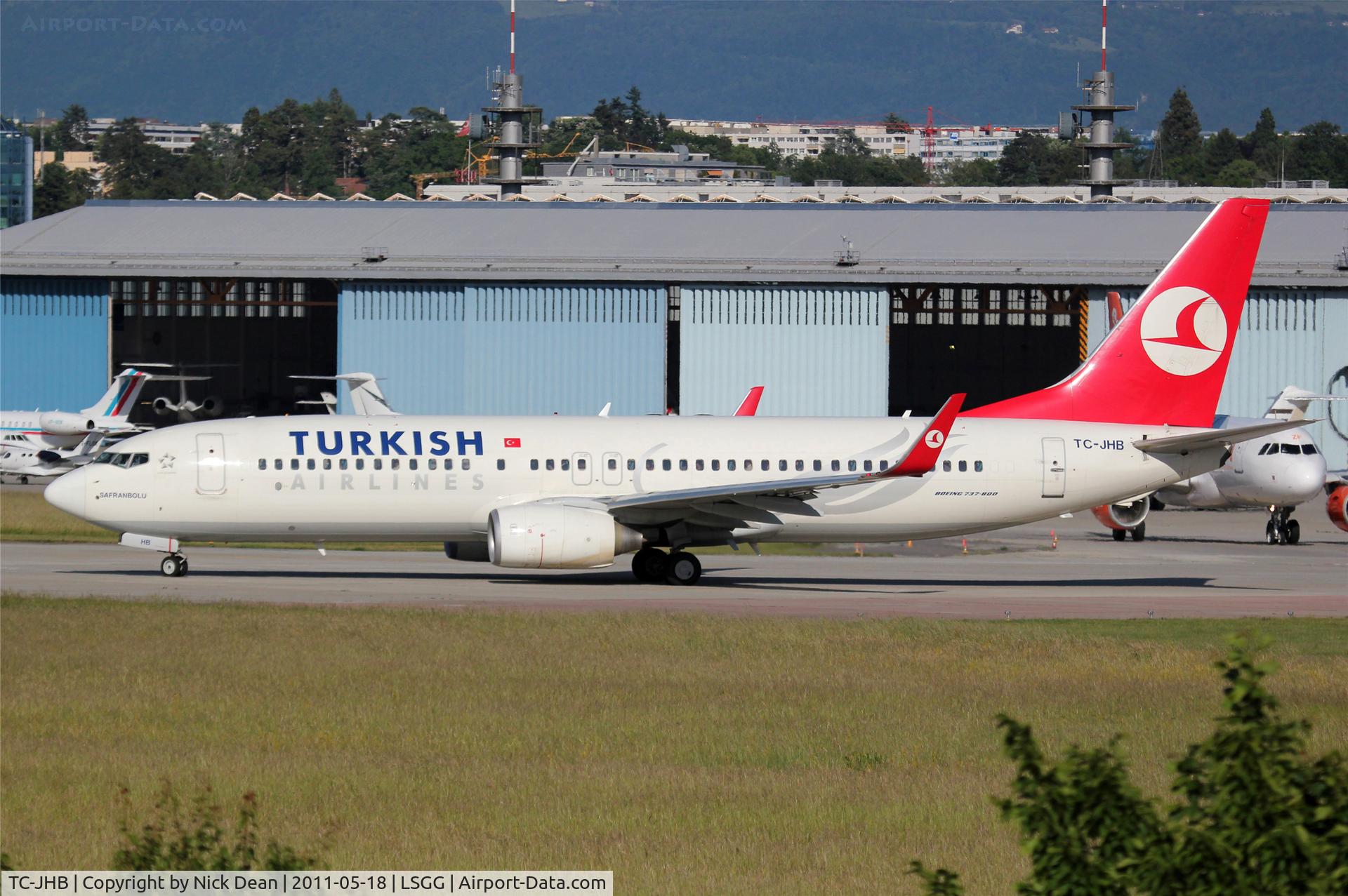 TC-JHB, 2008 Boeing 737-8F2 C/N 35741, LSGG/GVA